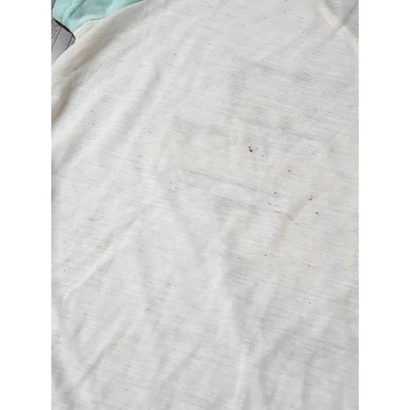 Harley-Davidson Women's Aquamarine Cream Two Tone Tie Up Size L T-Shirt. READ! - Picture 7 of 12